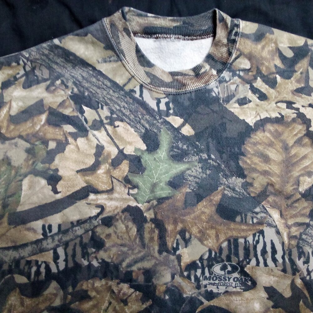 Vintage Mossy Oak Camouflage Crewneck Sweatshirt